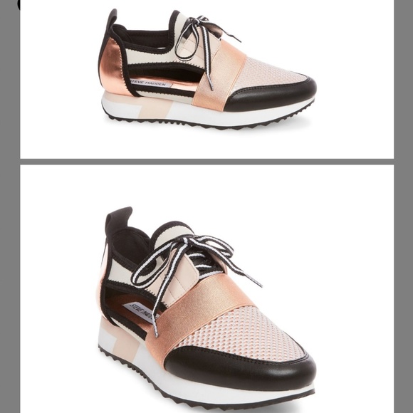 steve madden arctic rose gold sneakers